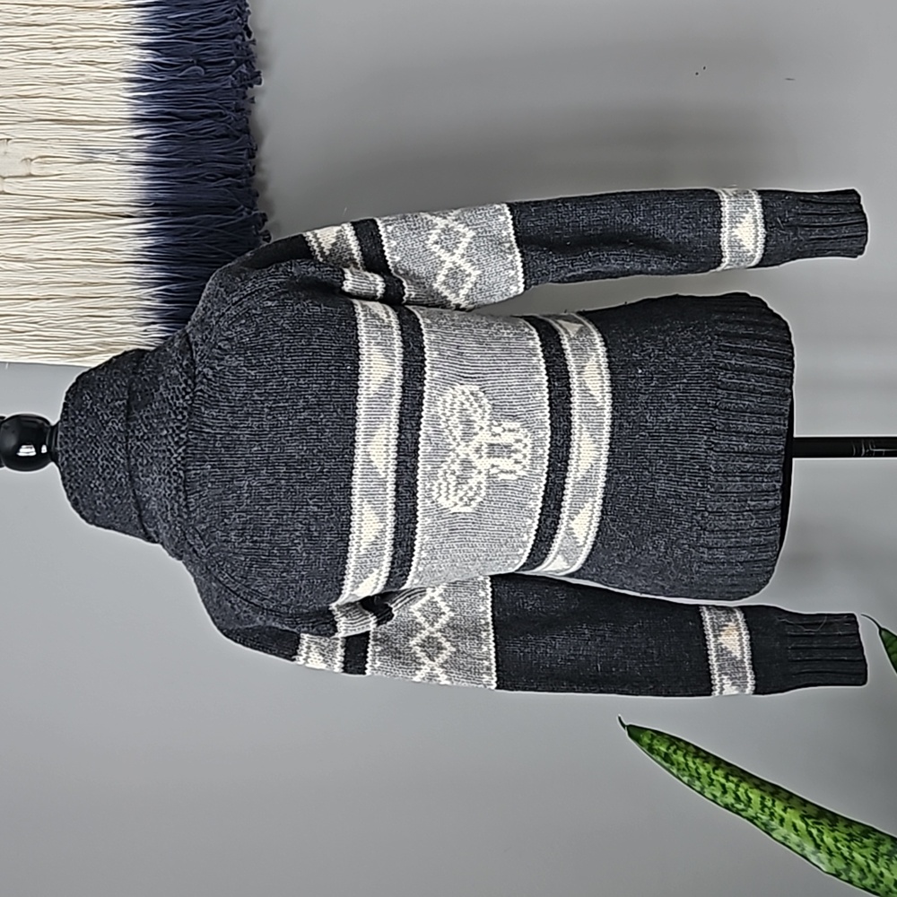 TNA 100% lambswool sea to sky front open sweater - Picture 4 of 6